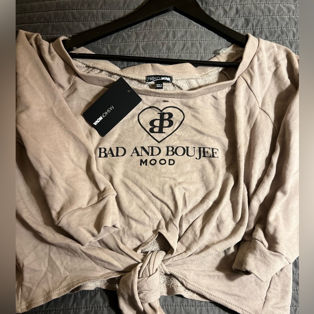 Fashion Nova Tan Graphic Tee